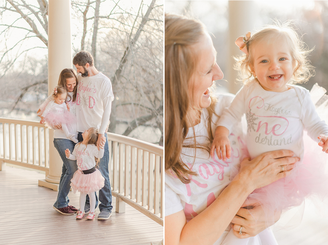 family photo at first birthday session.