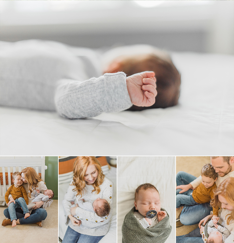 In-home newborn lifestyle session in Charlotte NC