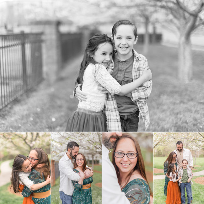 Charlotte Spring Minis - Featured photo of a spring family mini session with Mom, Dad and their two kids, making memories