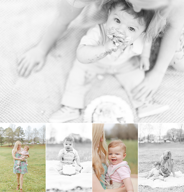 A Mommy + Me and cake smash session in Fort Mill SC - featured image